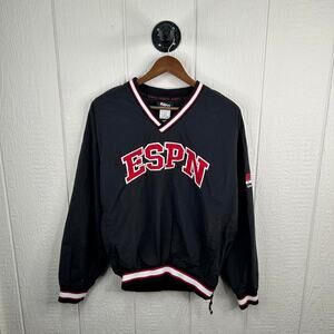 Vintage 90’s ESPN Athletic V-Neck Windbreaker Size Medium